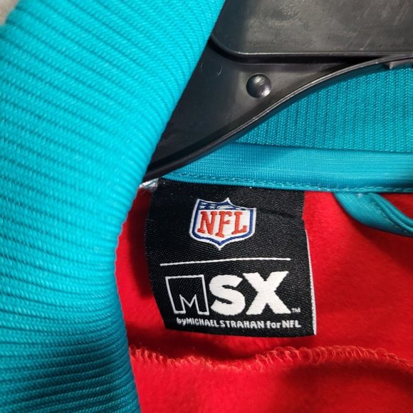 Starter Red Michael Strahan NFL Super Bowl LVII Embroidered Track Jacket Sz L - Picture 5 of 13